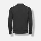 Club1972 | Men's Classic Ribbed Wool Mock Neck Sweater
