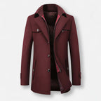 Club1972 | Men's Classic Wool Blend Overcoat