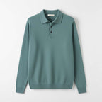Club1972 | Men's Classic Merino Wool Knit Polo Sweater