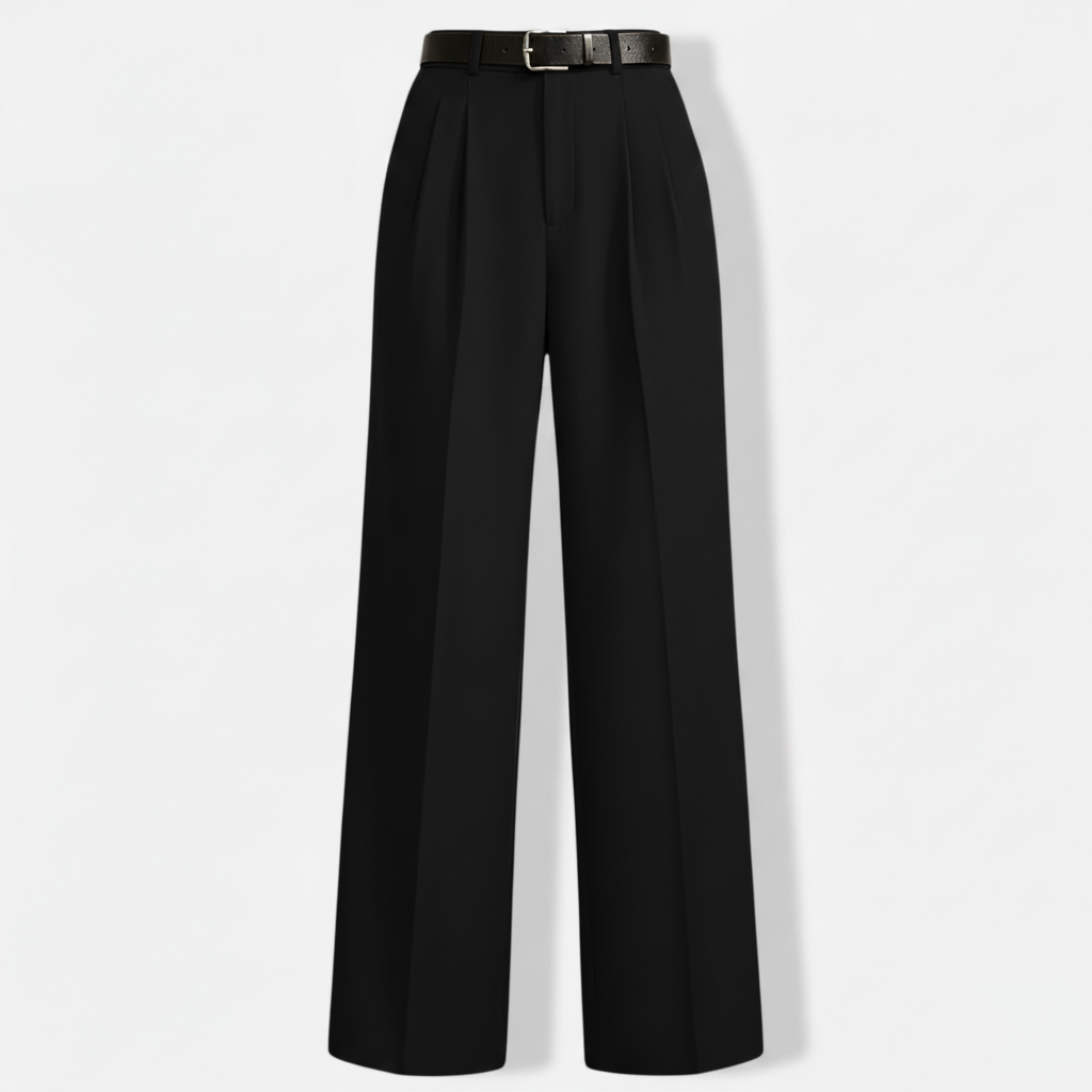 Club1972 | Women's Classic Pleated Wide-Leg Trousers