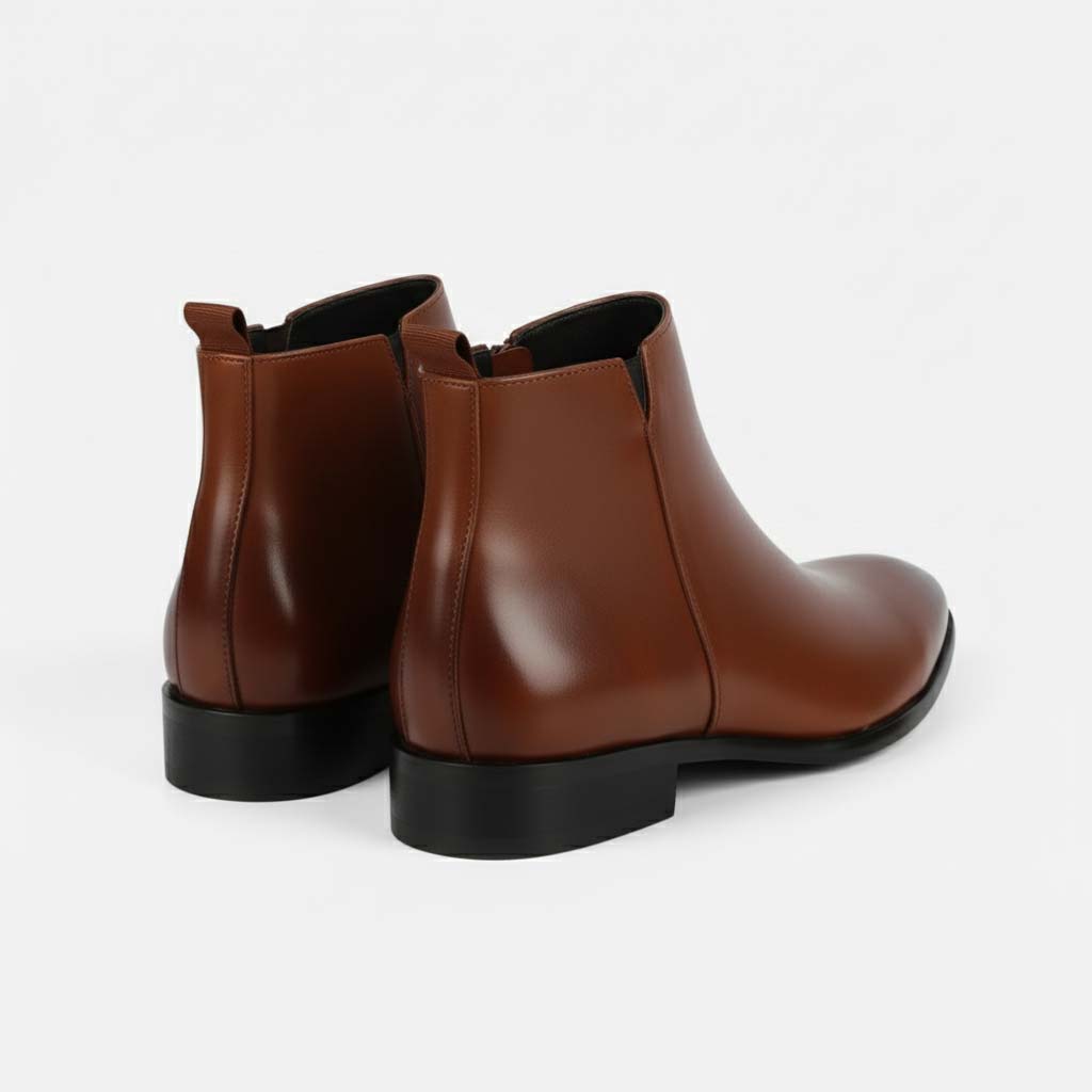 Club1972 | Men's Classic Leather Chelsea Ankle Boots