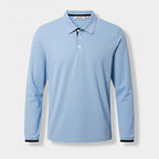 Club1972 | Men's Classic Long-Sleeve Cotton Polo Shirt