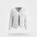 Club1972 | Women’s Classic Quilted Satin Button Jacket