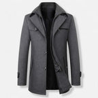 Club1972 | Men's Classic Wool Blend Overcoat