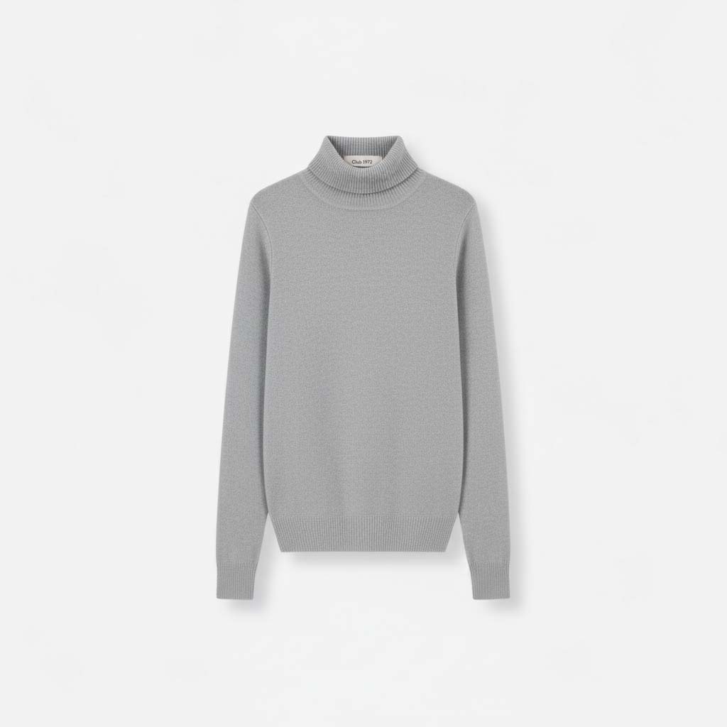 Club1972 | Women's Classic Cashmere Turtleneck Knit Sweater