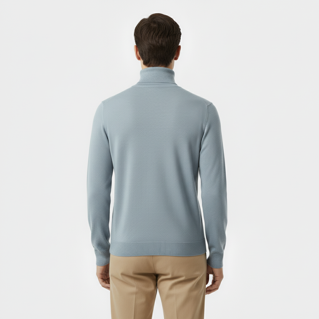 Club1972 | Men’s Refined Merino Wool Turtleneck Sweater