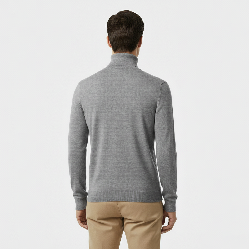 Club1972 | Men’s Refined Merino Wool Turtleneck Sweater