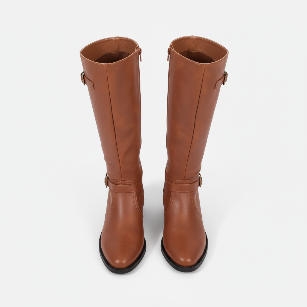 Club1972 | Women's Classic Leather Riding Boots