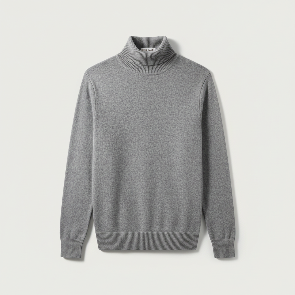 Club1972 | Men’s Refined Merino Wool Turtleneck Sweater