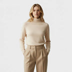 Club1972 | Women's Classic Cashmere Turtleneck Knit Sweater