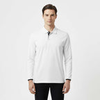 Club1972 | Men's Classic Long-Sleeve Cotton Polo Shirt