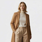 Club1972 | Women's Tailored Wool Blend Longline Coat