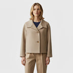 Club1972 | Women's Refined Wool Blend Cropped Boxy Jacket