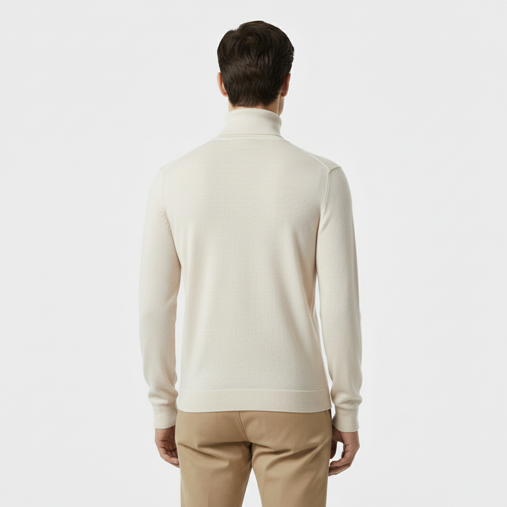 Club1972 | Men’s Refined Merino Wool Turtleneck Sweater