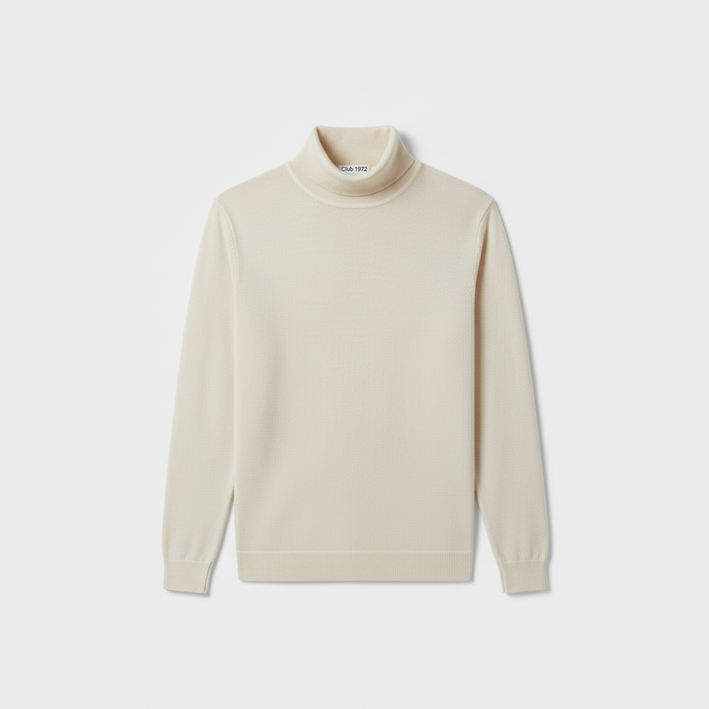 Club1972 | Men’s Refined Merino Wool Turtleneck Sweater