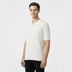 Club1972 | Men's Classic Ribbed Knit Polo Sweater