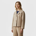 Club1972 | Women's Refined Wool Blend Cropped Boxy Jacket