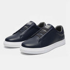 Club1972 | Men's Refined Leather Slip-On Sneakers