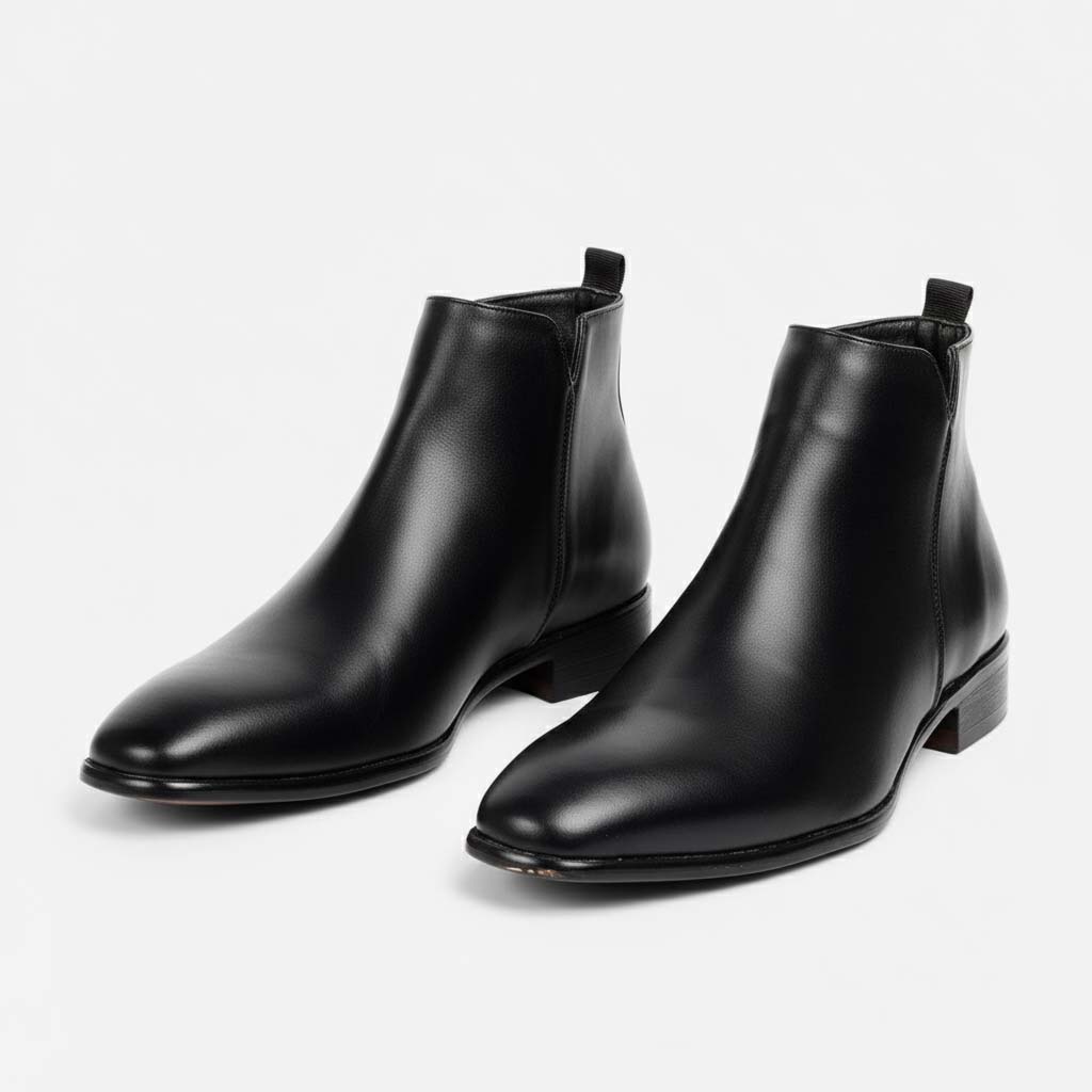 Club1972 | Men's Classic Leather Chelsea Ankle Boots