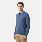 Club1972 | Men's Classic Merino Wool Knit Polo Sweater