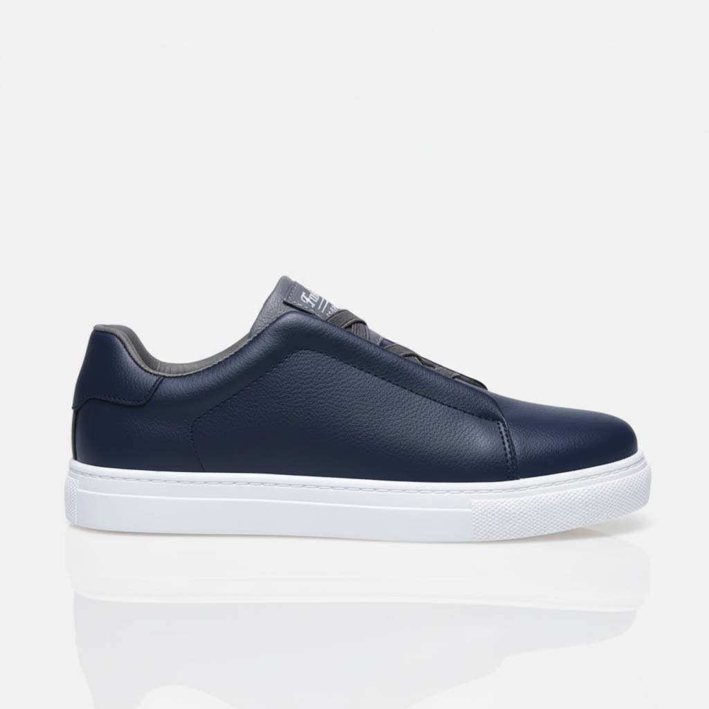 Club1972 | Men's Refined Leather Slip-On Sneakers
