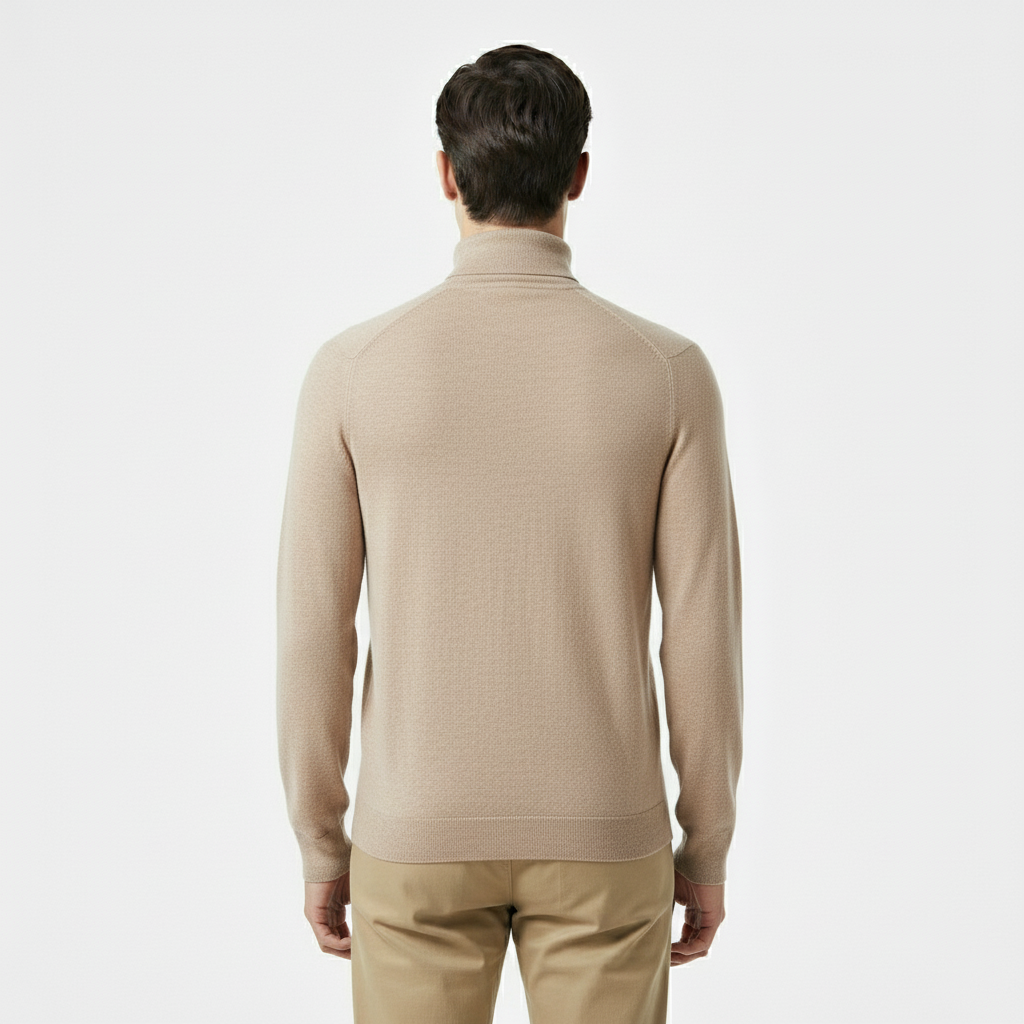 Club1972 | Men’s Refined Merino Wool Turtleneck Sweater
