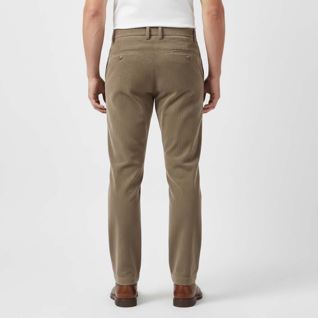 Club1972 | Men's Tailored Corduroy Pleated Trousers