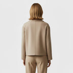 Club1972 | Women's Refined Wool Blend Cropped Boxy Jacket