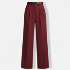 Club1972 | Women's Classic Pleated Wide-Leg Trousers