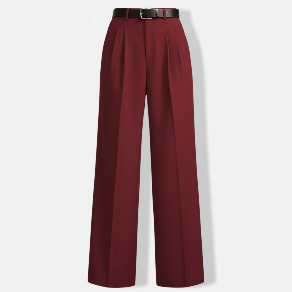 Club1972 | Women's Classic Pleated Wide-Leg Trousers