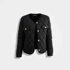 Club1972 | Women’s Classic Quilted Satin Button Jacket