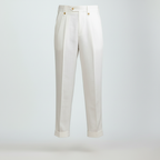 Club1972 | Men's Classic Pleated Linen Trousers