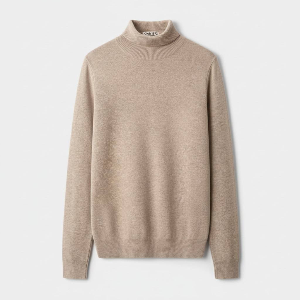 Club1972 | Men’s Refined Merino Wool Turtleneck Sweater
