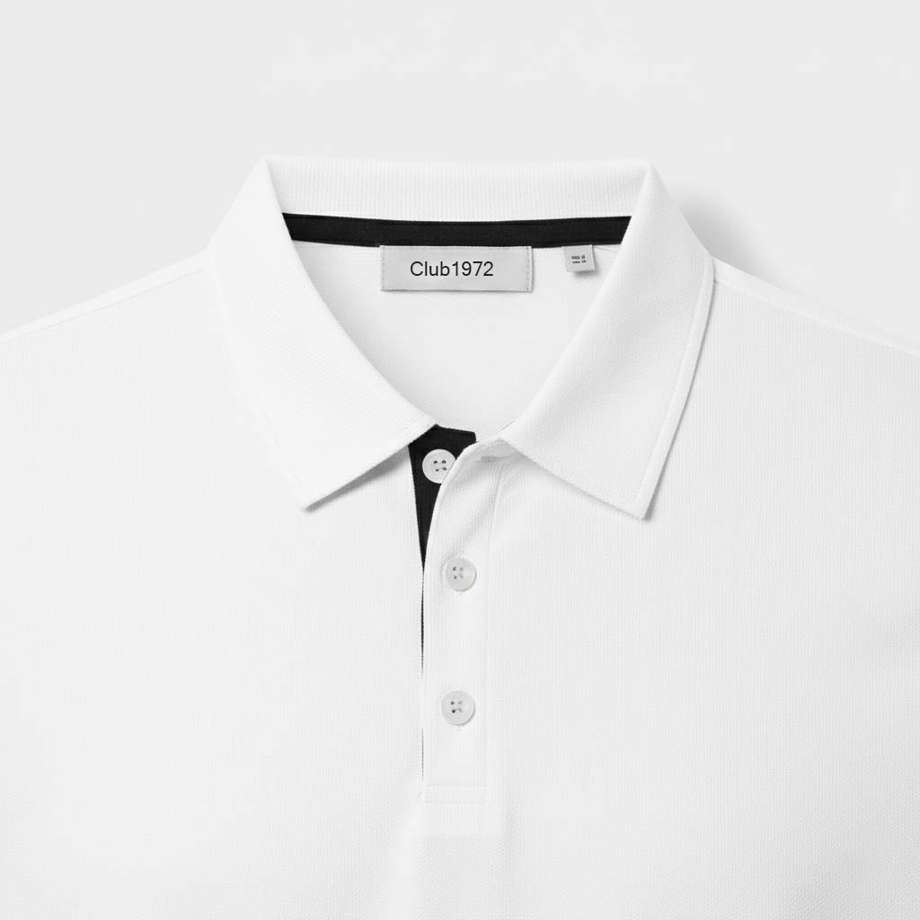 Club1972 | Men's Classic Long-Sleeve Cotton Polo Shirt