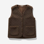 Club1972 | Women's Casual Teddy Fleece Button-Front Vest