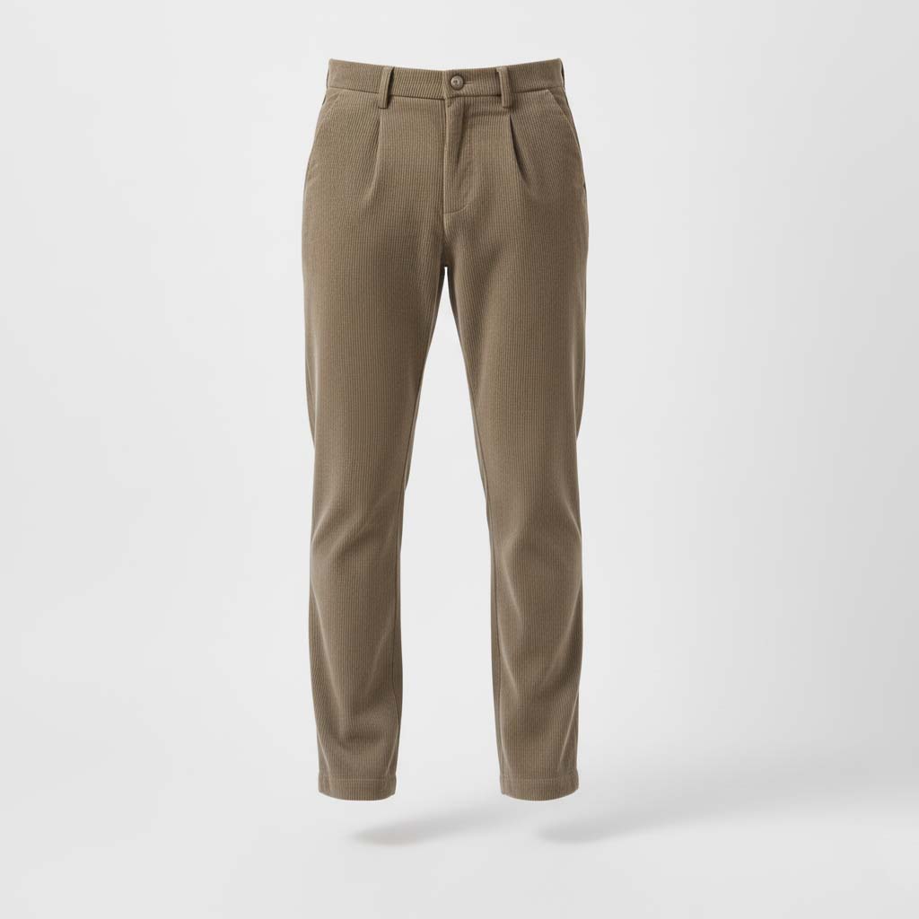 Club1972 | Men's Tailored Corduroy Pleated Trousers