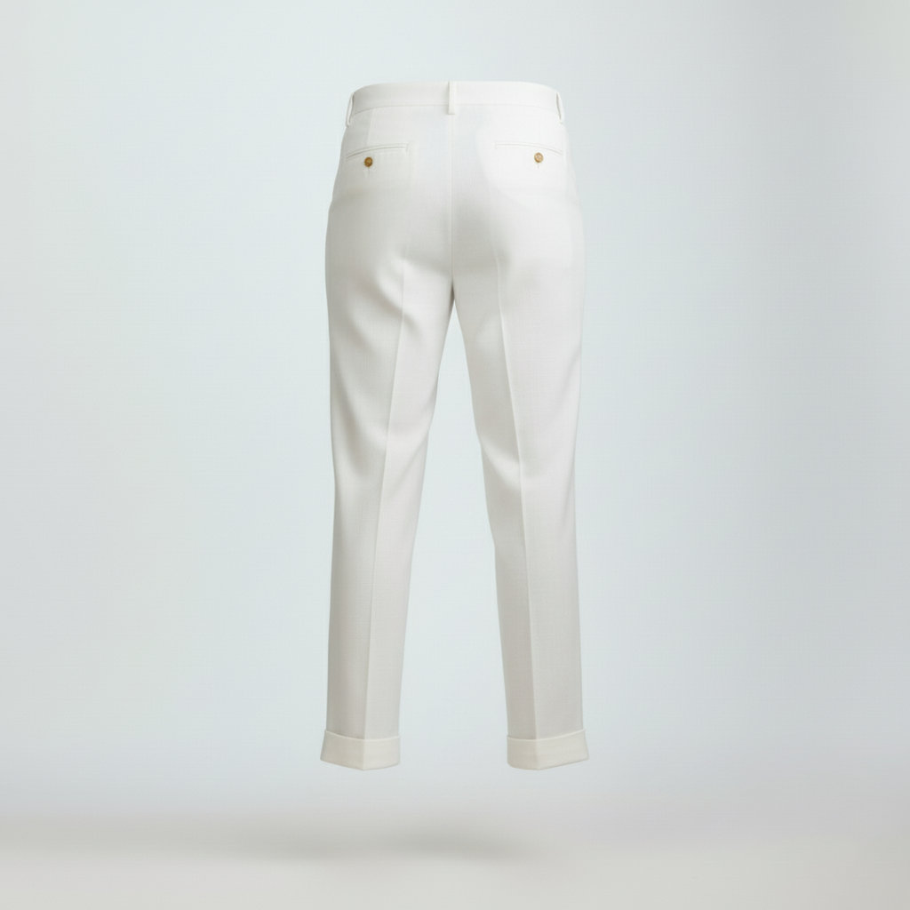Club1972 | Men's Classic Pleated Linen Trousers