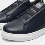 Club1972 | Men's Refined Leather Slip-On Sneakers