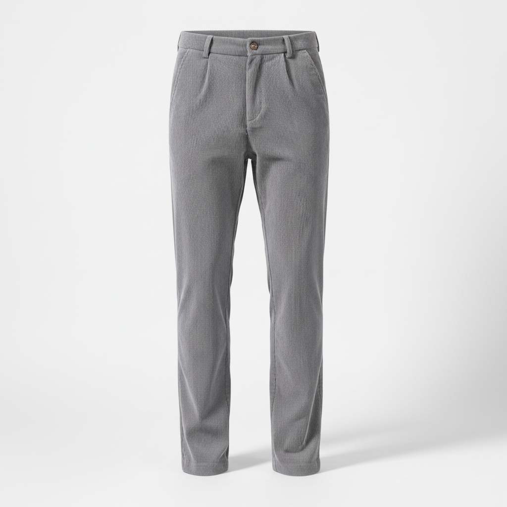 Club1972 | Men's Tailored Corduroy Pleated Trousers