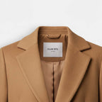 Club1972 | Women's Tailored Wool Blend Longline Coat