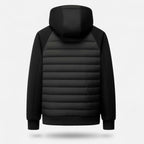 Club1972 | Men's Modern Quilted Hybrid Hooded Jacket