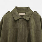 Club1972 | Women's Modern Suede-Effect Cropped Bomber Jacket