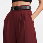Club1972 | Women's Classic Pleated Wide-Leg Trousers