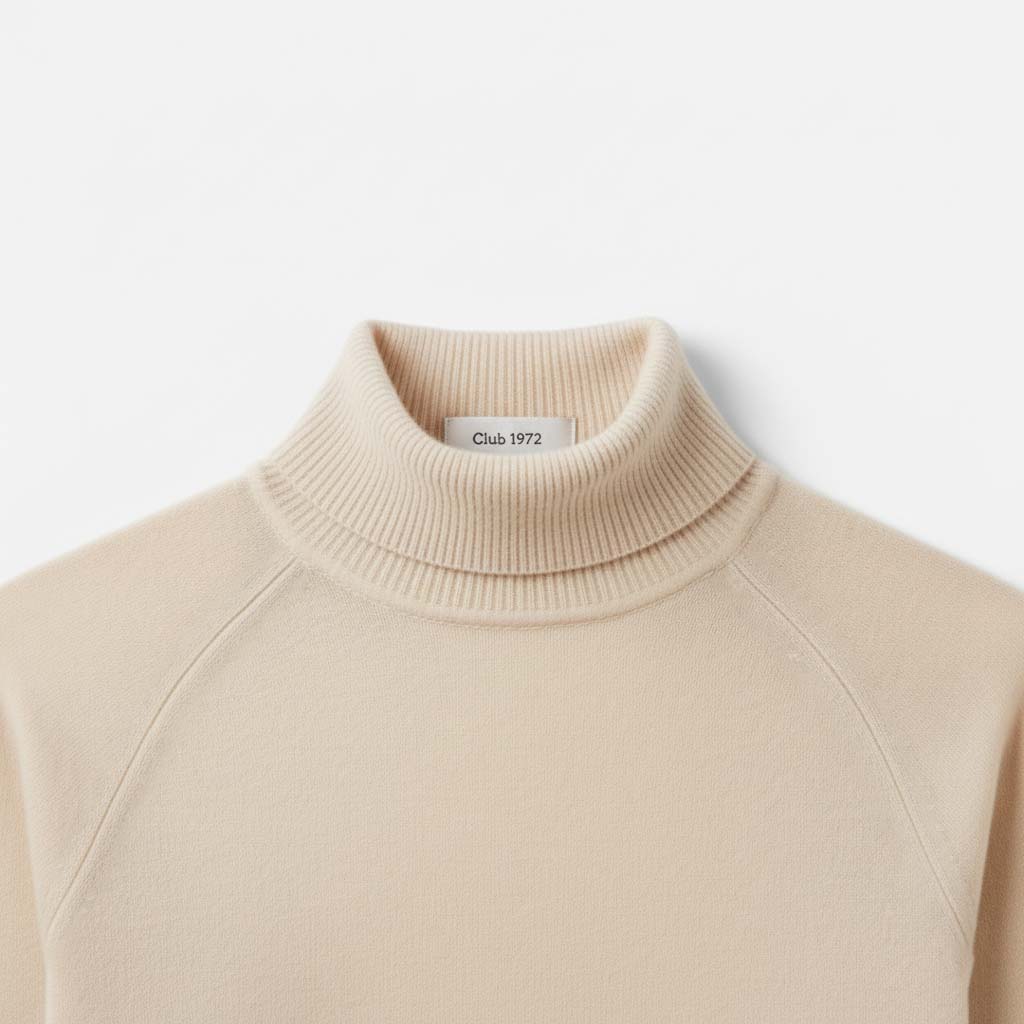 Club1972 | Women's Classic Cashmere Turtleneck Knit Sweater