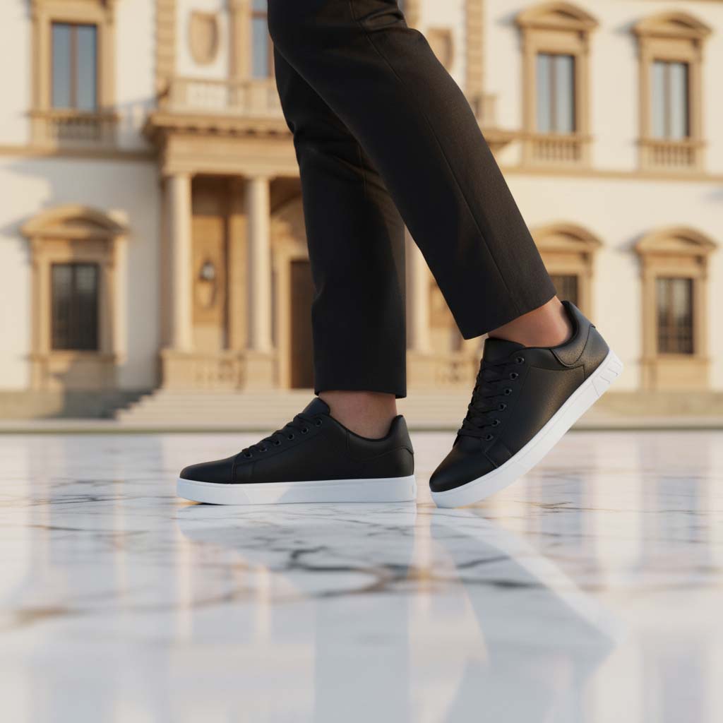 Club1972 | Men's Classic Leather Low-Top Sneakers