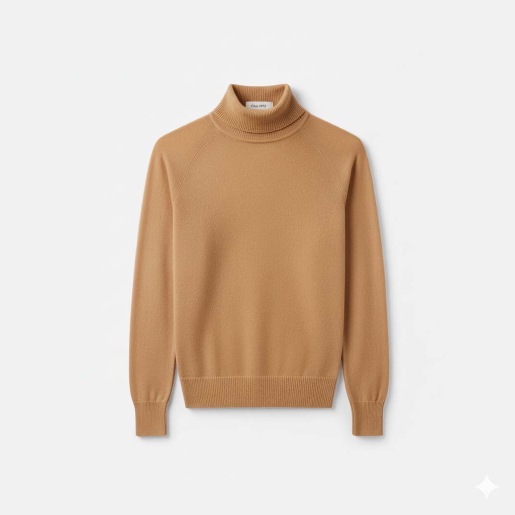 Club1972 | Women's Classic Cashmere Turtleneck Knit Sweater