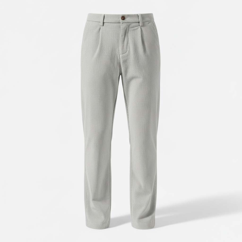 Club1972 | Men's Tailored Corduroy Pleated Trousers