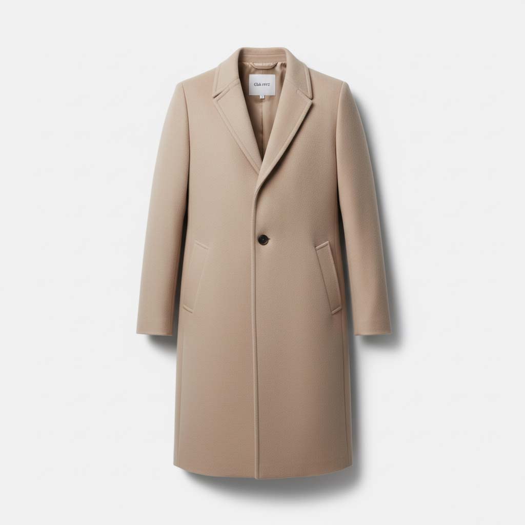Club1972 | Women's Tailored Wool Blend Longline Coat