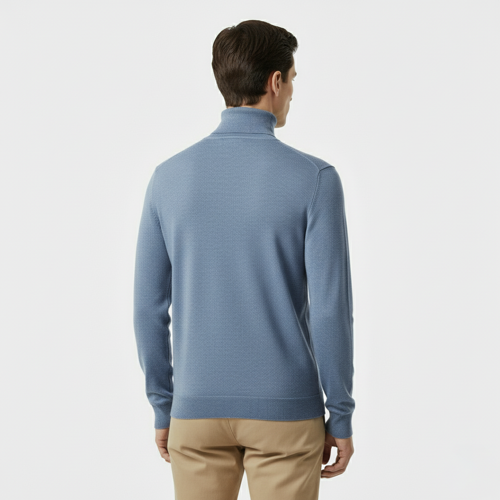 Club1972 | Men’s Refined Merino Wool Turtleneck Sweater