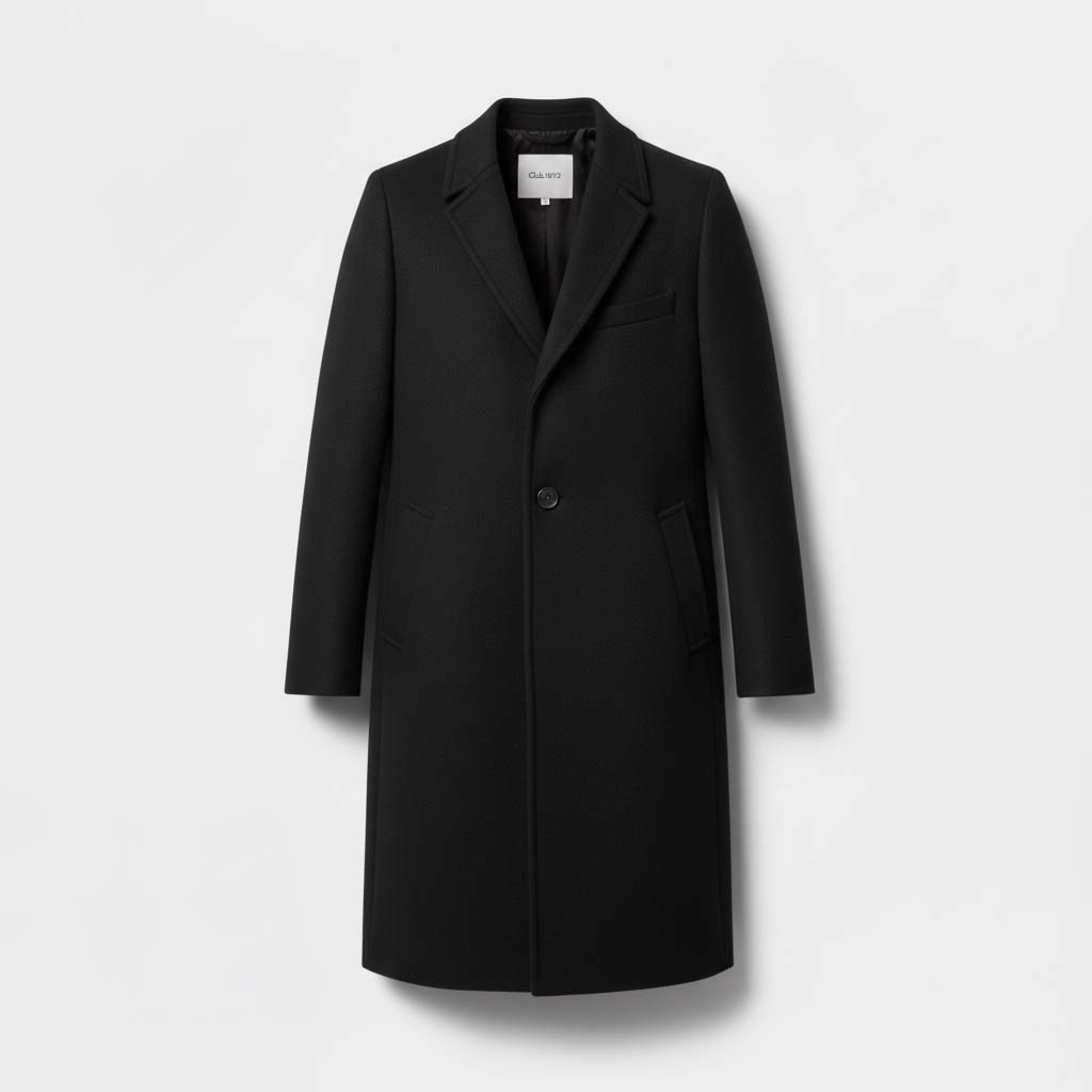 Club1972 | Women's Tailored Wool Blend Longline Coat